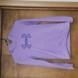 Girls Purple Under Armour Cold Gear Pullover